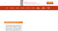 Desktop Screenshot of lycee-marcgodrie.eu