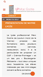 Mobile Screenshot of lycee-marcgodrie.eu